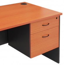 CDKP1D1F  Fitted Drawer Pedestal, 1 Single 1 File. Locking. Drawers Optional Extra